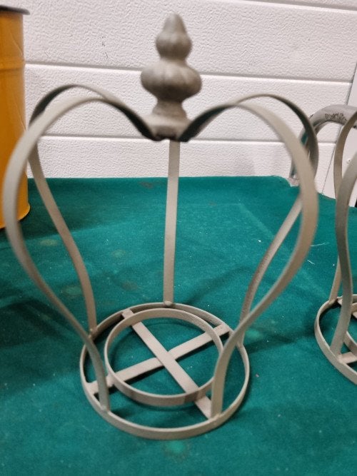 kroon metaal brocant 2 stuks, Huis en Inrichting, Woonaccessoires | Overige, Ophalen of Verzenden, 'T Olde Gre-j, Info@toldegrej.nl
