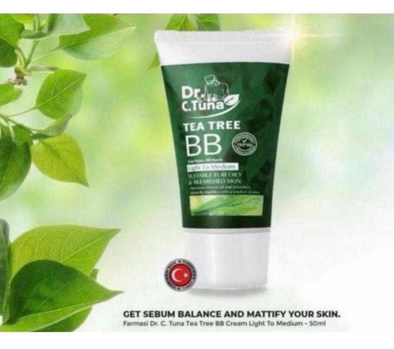 3X Farmasi DR. C Tuna Tea Tree Light to Medium Gezichtscreme, Gehele gezicht, Nieuw, Ophalen of Verzenden, H