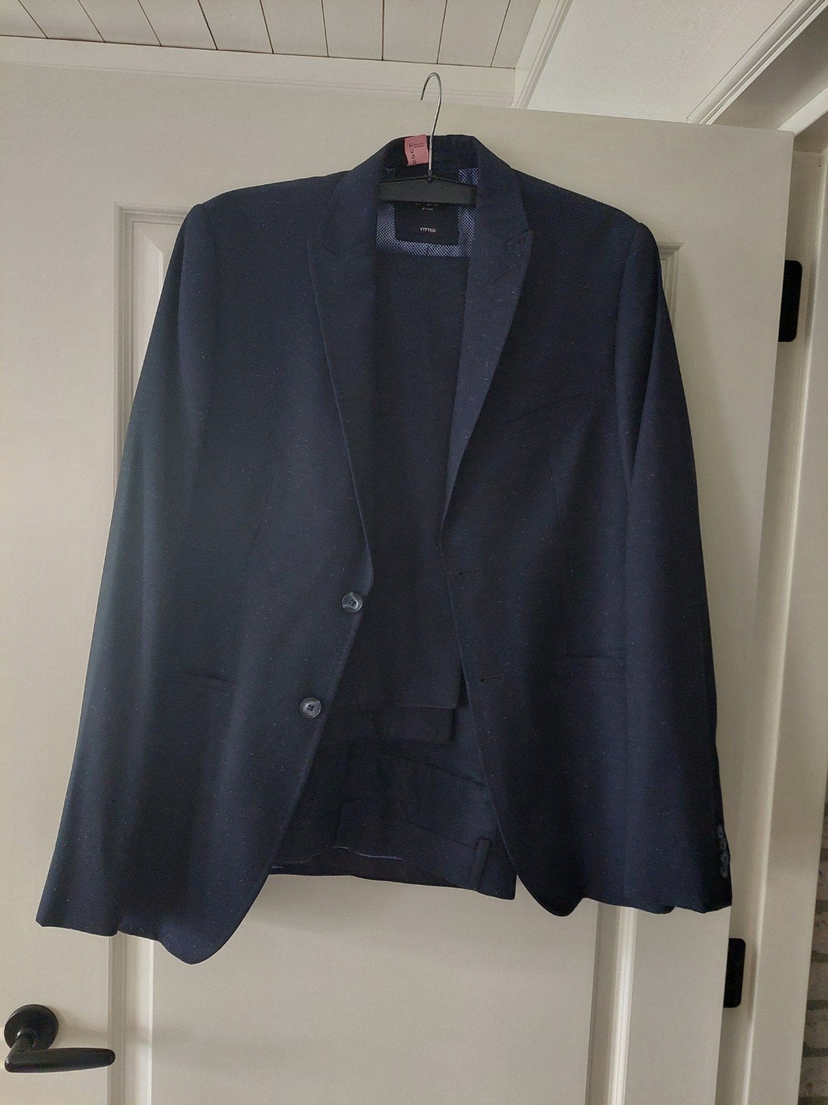 Jack Hensen Herenpak - Maat M - Gemêleerd Donkerblauw, Kleding | Heren, Kostuums en Colberts, Zo goed als nieuw, Maat 48/50 (M)