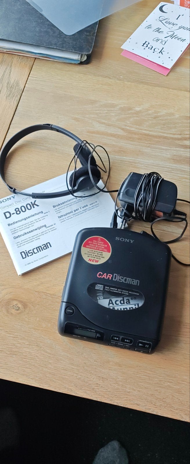 Sony D-800K Discman met accessoires, Ophalen of Verzenden, Discman