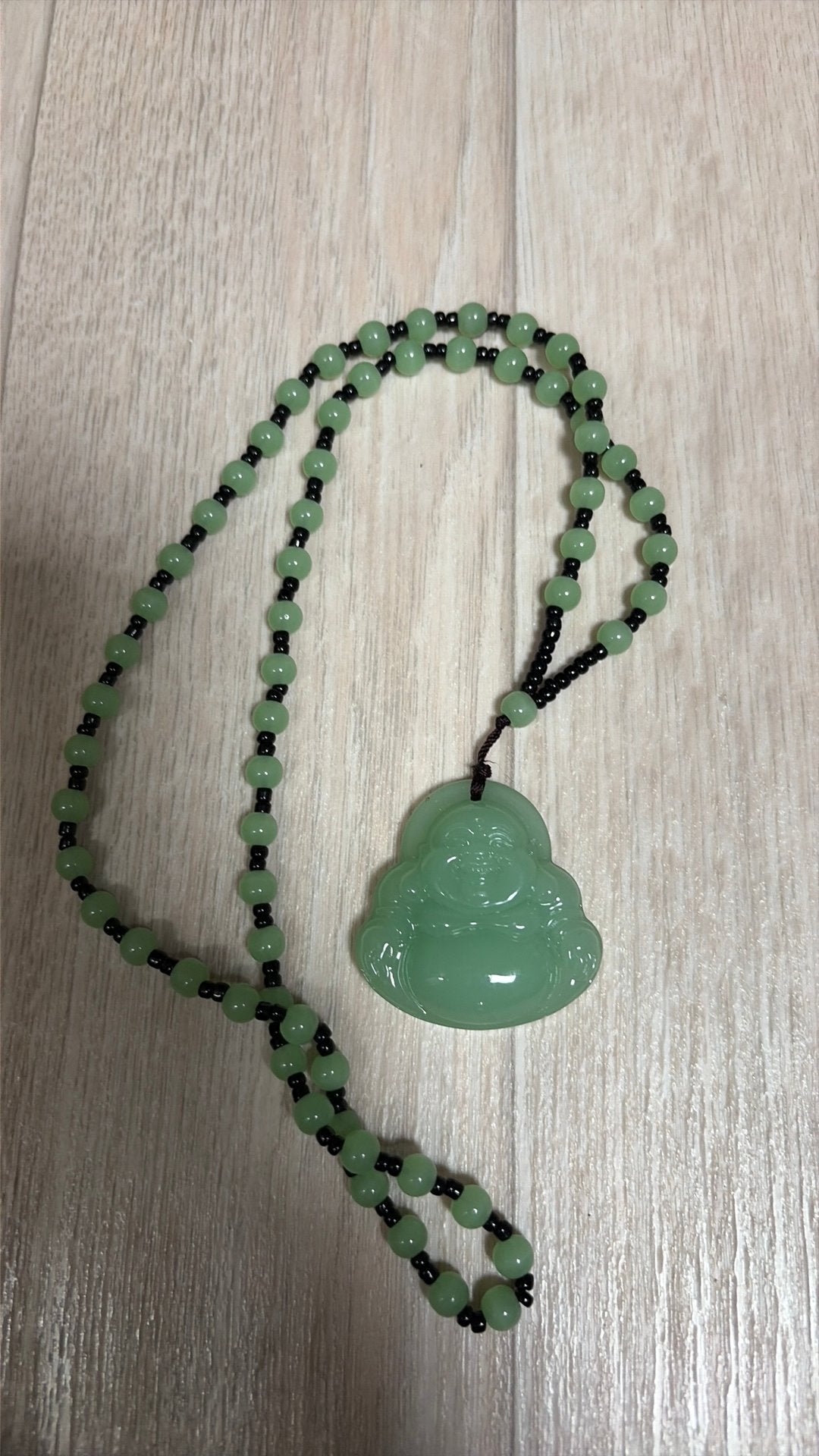Jade asian style necklace, Ophalen of Verzenden, Zo goed als nieuw, Groen, Steen of Mineraal