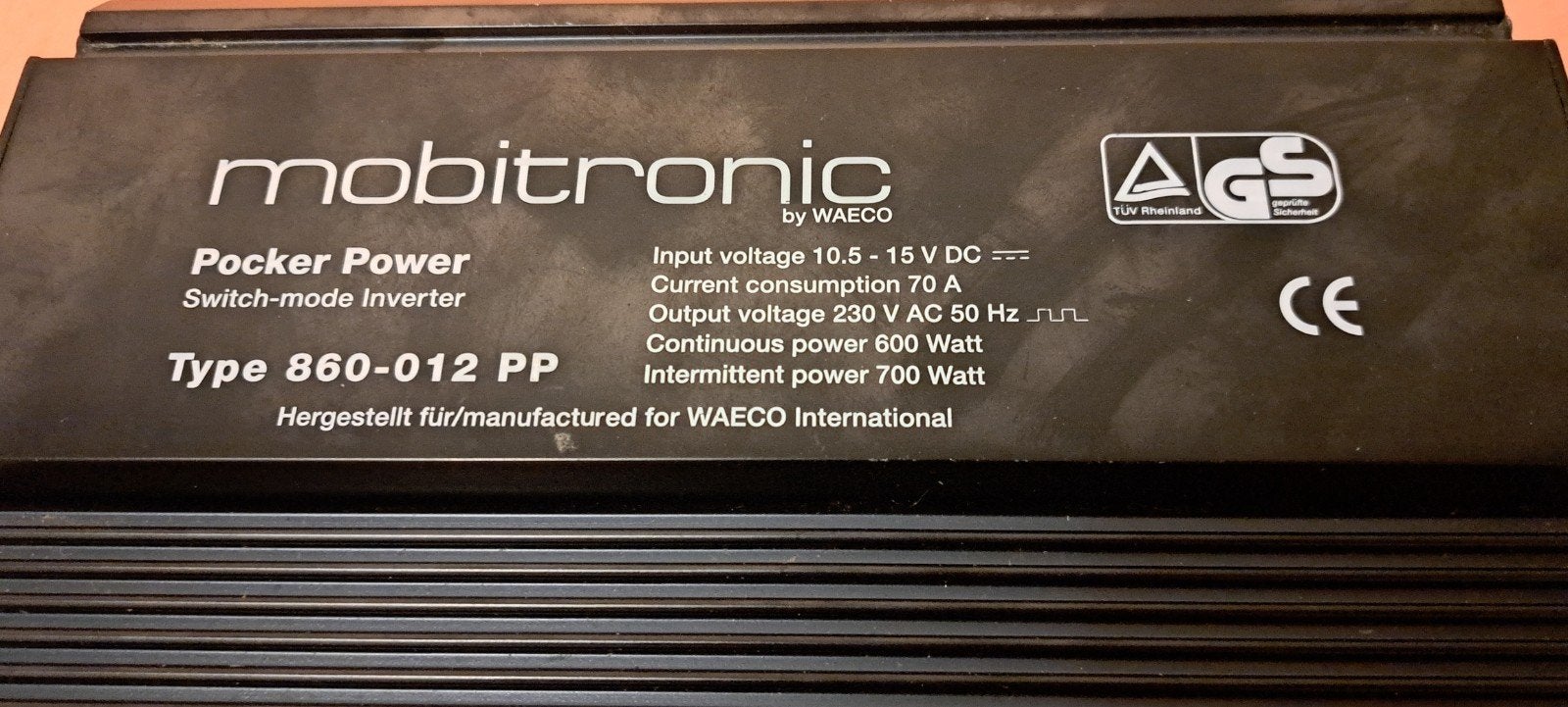 Inverter, omvormer van 12volt naar 230 600watt, Ophalen of Verzenden