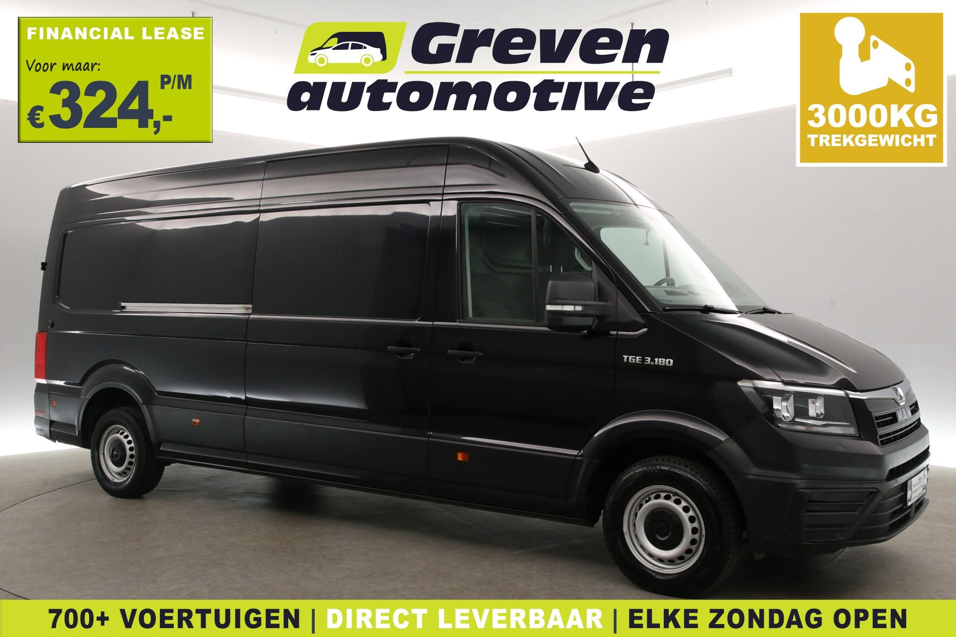 Volkswagen Crafter MAN TGE 3.180 | 35 2.0 L4H3 | 177PK | 300, Stof, Gebruikt, Euro 6, 4 cilinders