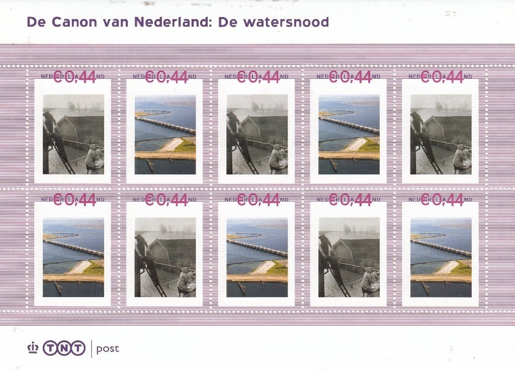 Nederland- 2007- Watersnood 1953 -11- 2489-A-83-84 - Vel - P, Postzegels en Munten, Verzenden, Na 1940, Postfris