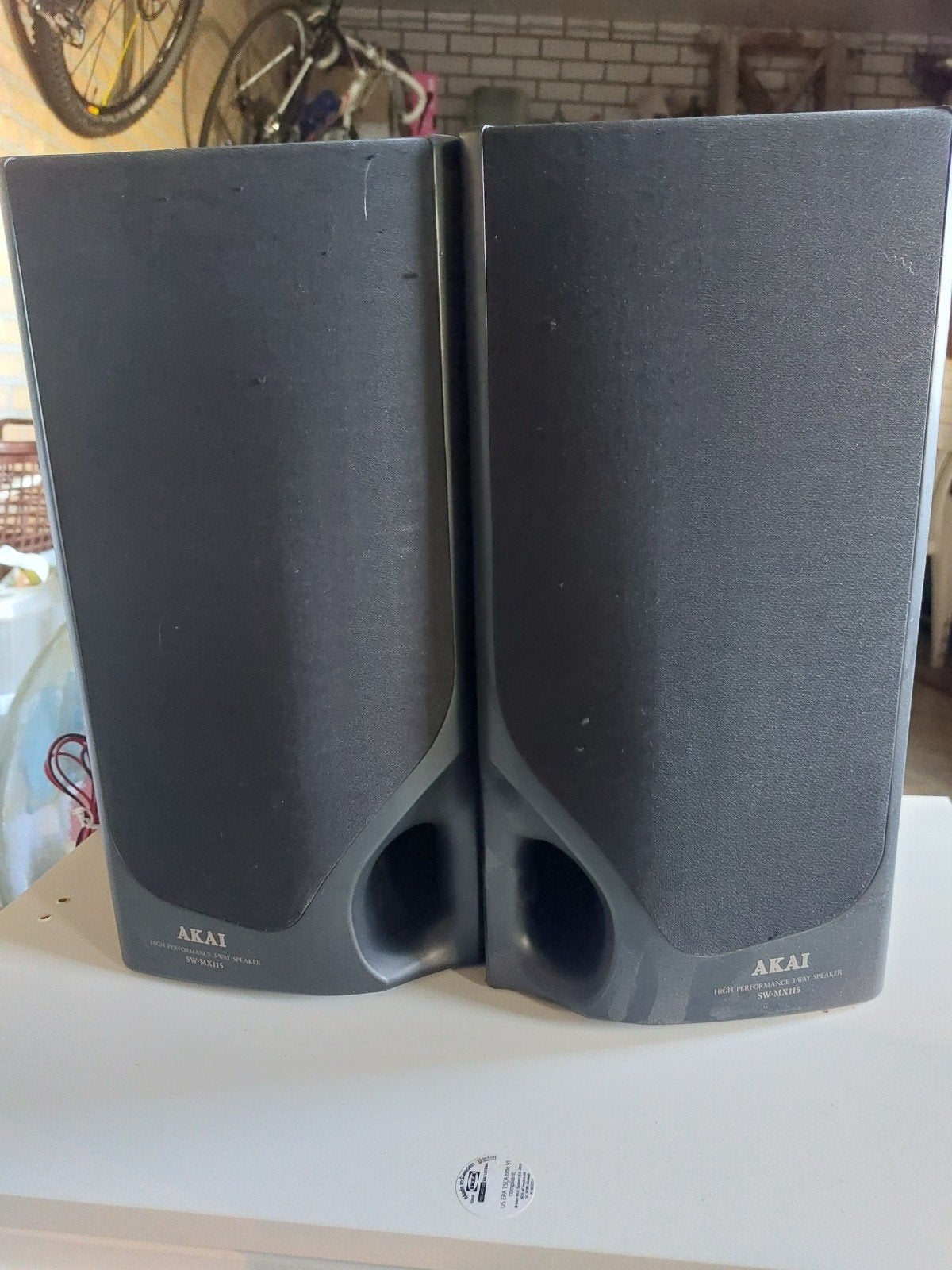 akai muziek boxen sw-mx115, Ophalen, Gebruikt, Minder dan 60 watt, Overige merken