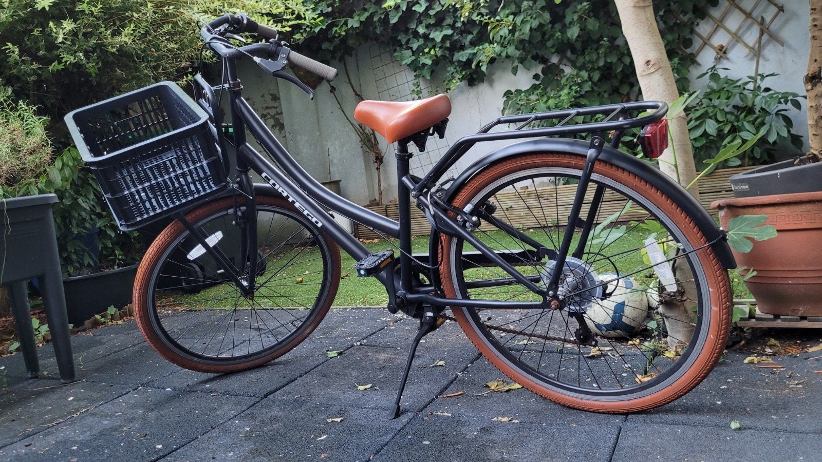 Cortego transporterfiets 26 inch met mand voorop, Gebruikt, Versnellingen, Cortego, Ophalen