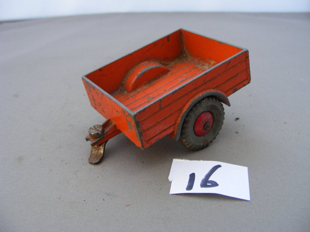 Aanhanger dinky toys 341 oranje incompleet (16), Ophalen of Verzenden, Gebruikt, Overige typen, Dinky Toys