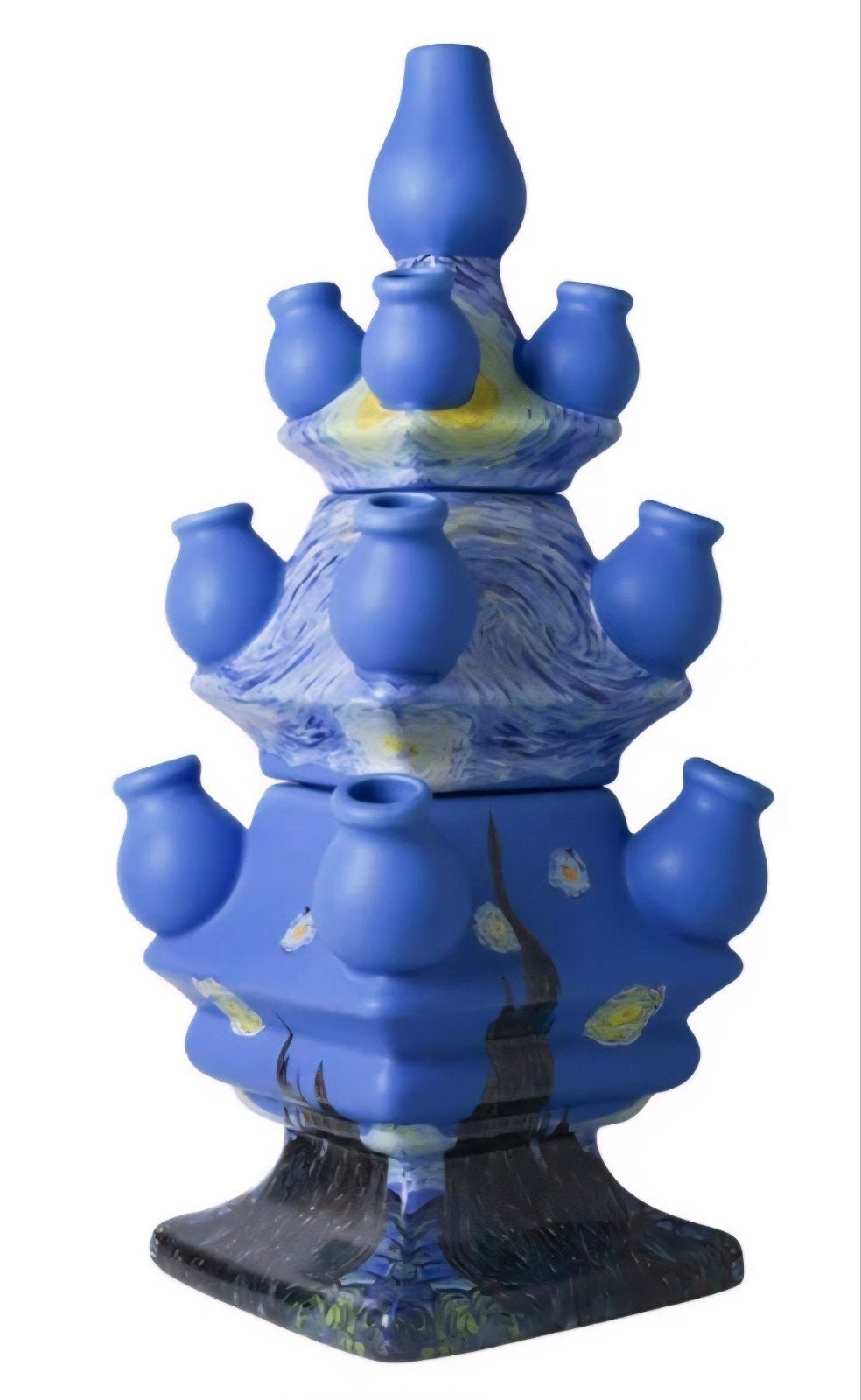 Heinen Delfts Blauw Tulpenvaas 'Sterrennacht' - Nieuw, Ophalen of Verzenden