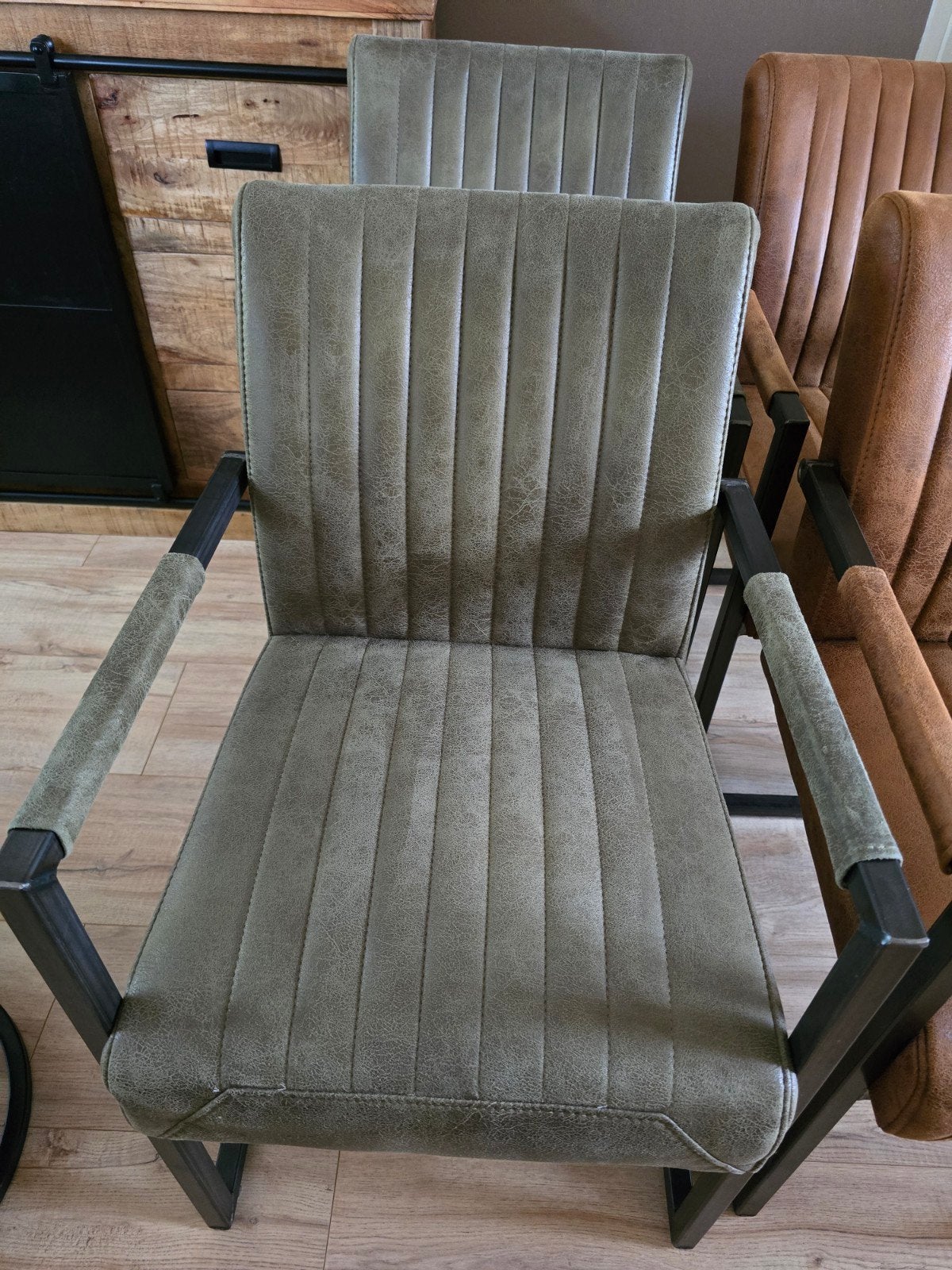 Te koop 6 eetkamerstoelen., Ophalen, Overige kleuren, Zo goed als nieuw, Stof