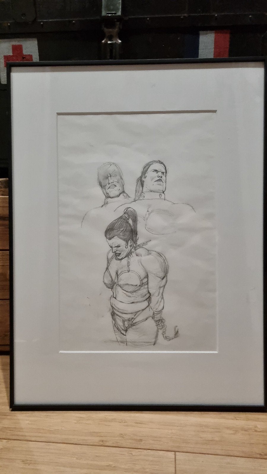 Originele potloodschets Storm door Don Lawrence, Ophalen of Verzenden, Tekening, Potloodtekening, Origineel