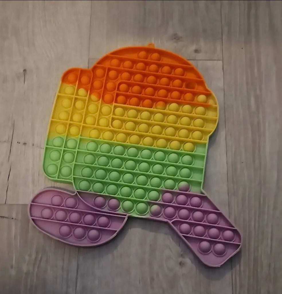 Pop It Fidget Speelgoed Regenboog Among Us, Kinderen en Baby's, Ophalen of Verzenden, Jongen of Meisje