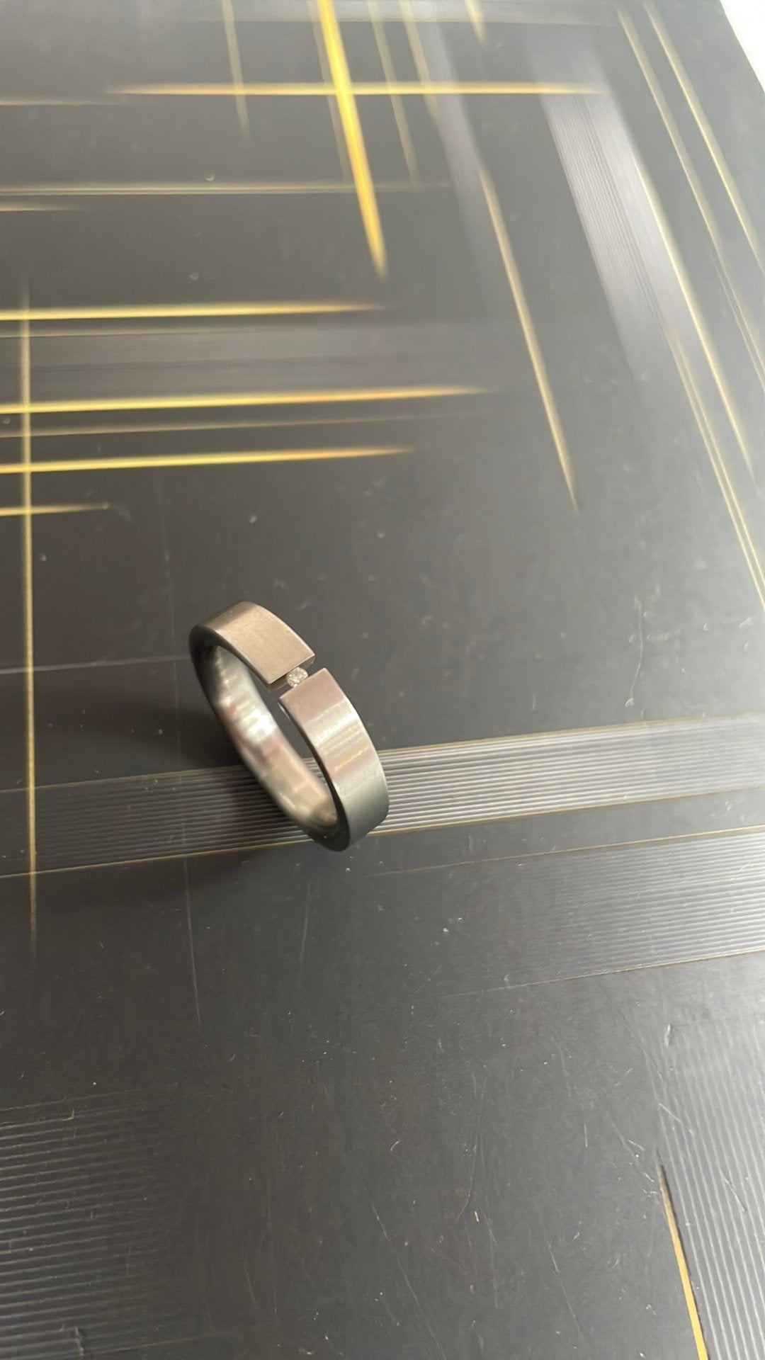 Xen damesring maat 54 4,5 mm 0,015 crt, Ophalen, Zo goed als nieuw, 17 tot 18, Dame