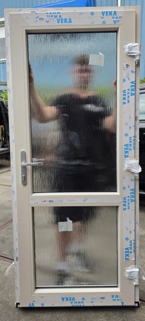 voordeur matglas NIEUW! profiel Veka NL simpel/stijlvol HR++, Doe-het-zelf en Verbouw, Deuren en Horren, Ophalen, 80 tot 100 cm