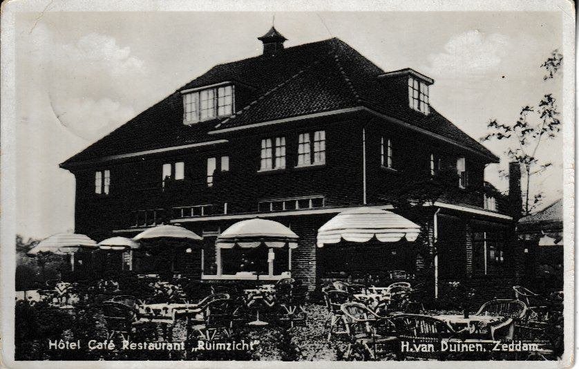 ZEDDAM - HÔTEL CAFÉ RESTAURANT RUIMZICHT, Ophalen of Verzenden, Gelopen, Gelderland
