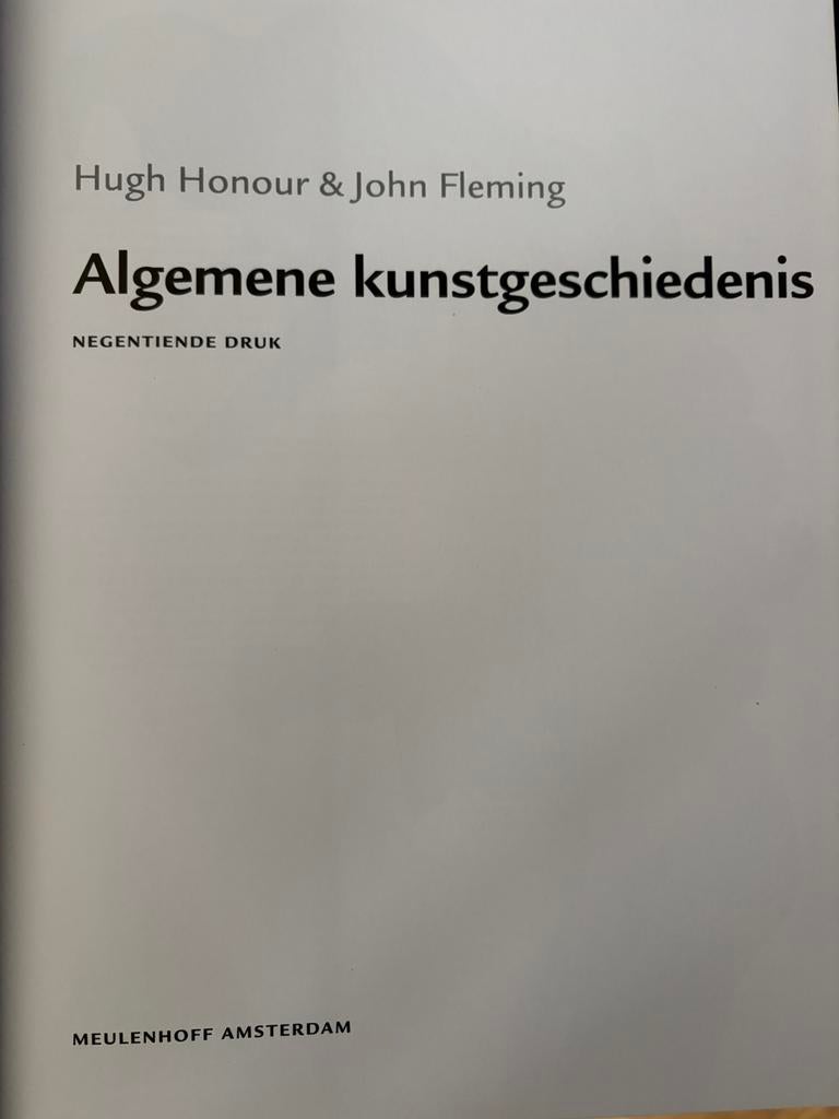 Hugh Honour - Algemene kunstgeschiedenis, Boeken, Ophalen, Zo goed als nieuw, Hugh Honour; John Fleming
