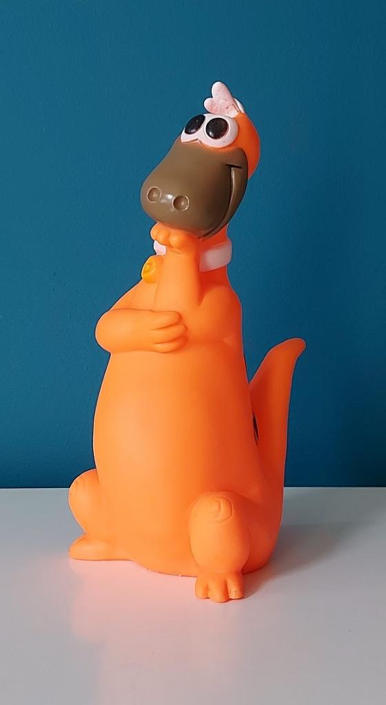GEZOCHT : pieppop DINO van de Flintstones, Ophalen of Verzenden, Overige figuren, Zo goed als nieuw, Beeldje of Figuurtje