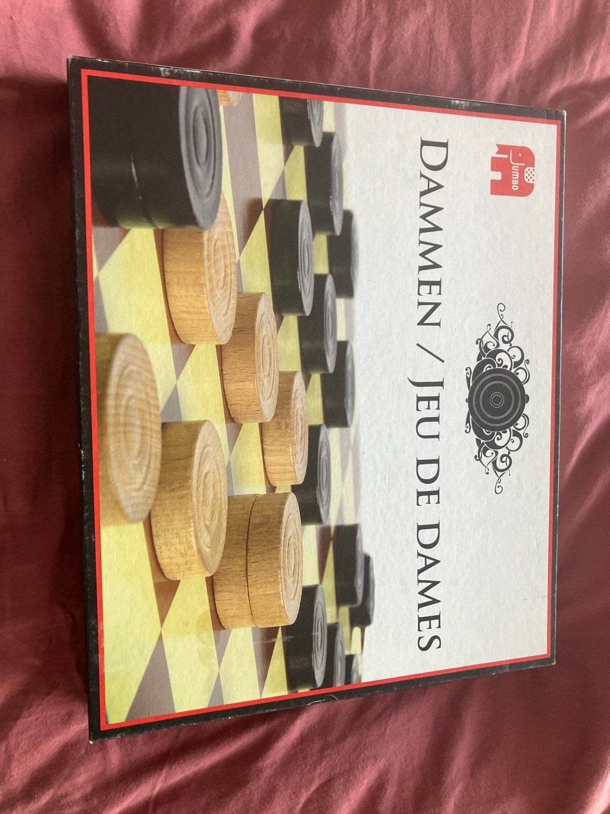 Jumbo Dammen / Jeu de Dames bordspel, Een of twee spelers, Verzenden, Gebruikt
