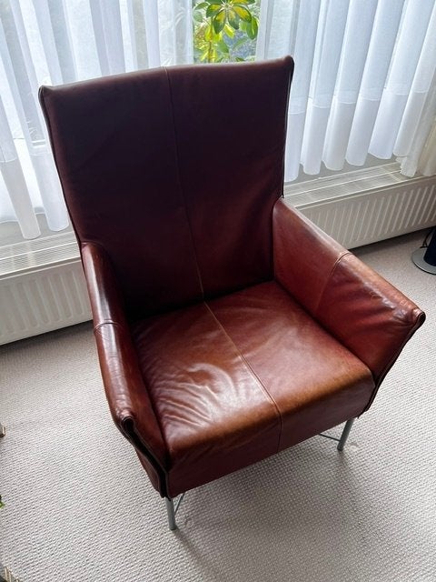 Montis Charly leren fauteuil - Bruin, Huis en Inrichting, Ophalen, Modern, Comfortabel, Gebruikt, Bruin