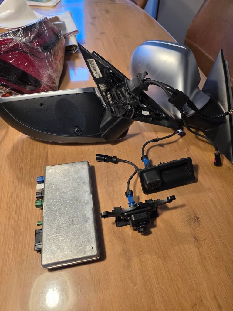 Audi A6 C7 360 Camera Set - Compleet met Aluminium Spiegels, Auto diversen, Ophalen of Verzenden, Gebruikt