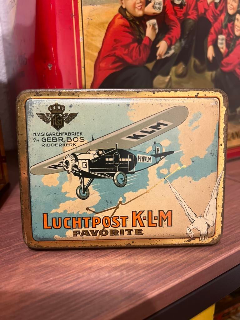 Luchtpost KLM Favorite blik, Ophalen of Verzenden, Overige