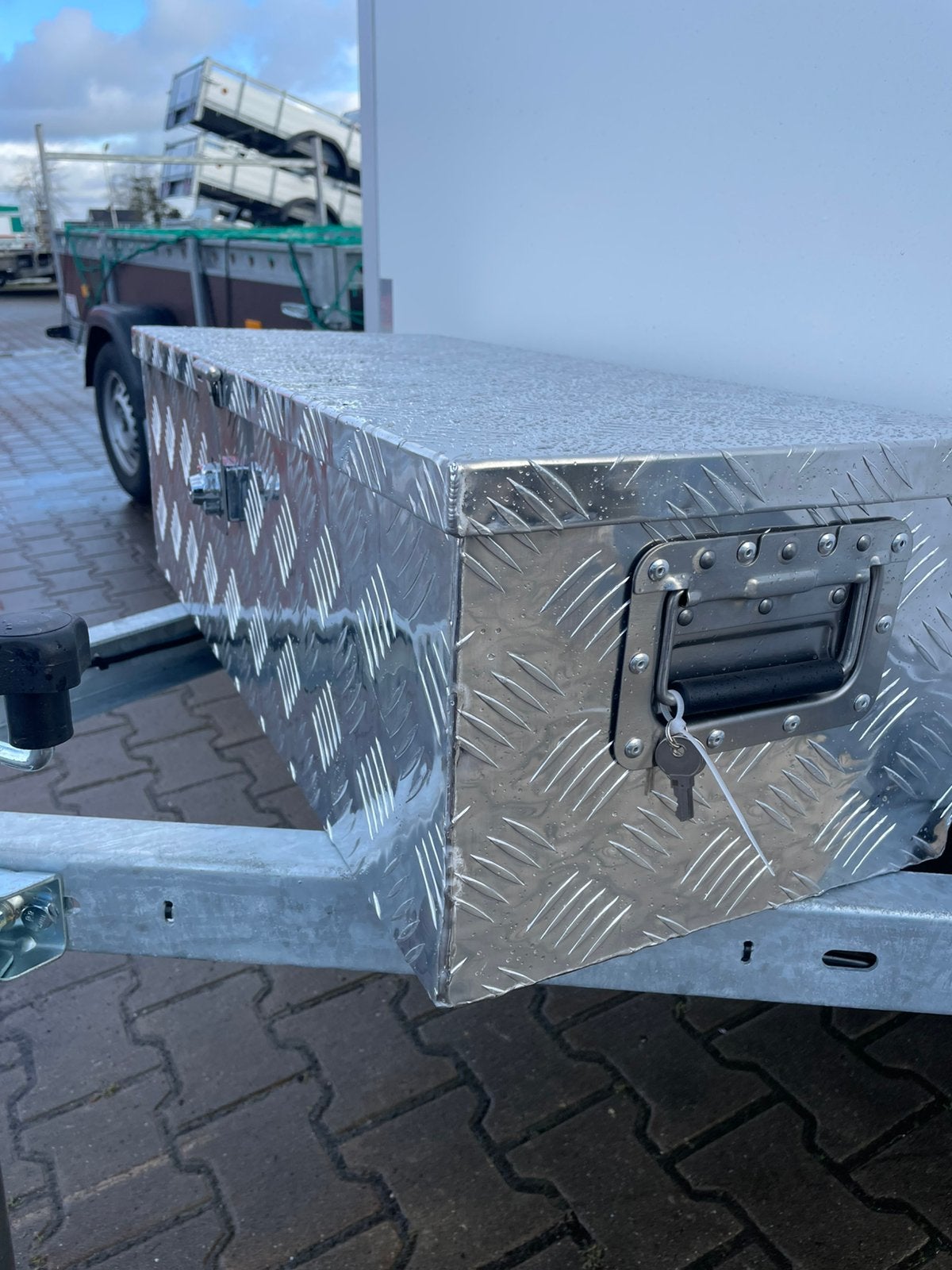 Disselbox aluminum 76x36x26, disselkist met slot, Ophalen of Verzenden