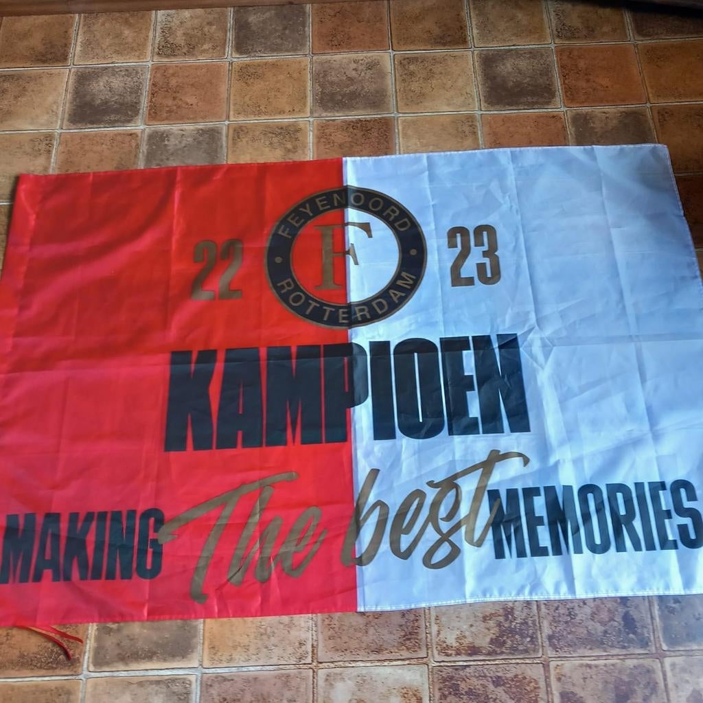 Feyenoord kampioen vlag 2022-2023, Verzenden, Nieuw, Feyenoord, Overige typen