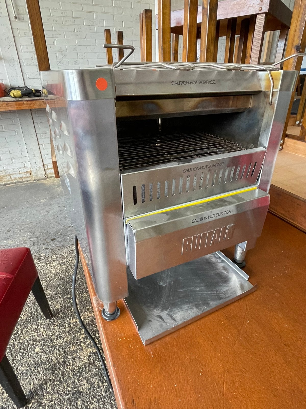Buffalo dubbele doorloopbroodrooster/conveyor toaster. GF269, Minder dan 50 cm, Ophalen of Verzenden, Zo goed als nieuw, Minder dan 100 cm