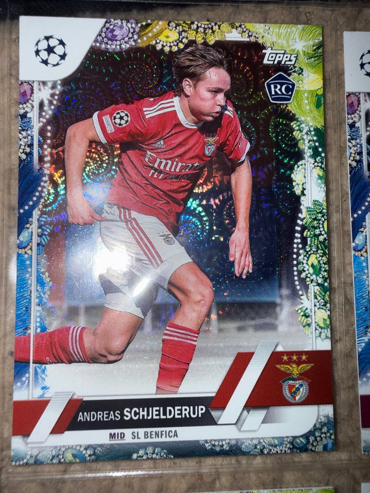 Andreas Schjelderup Topps RC SL Benfica Spelerskaart, Ophalen of Verzenden, Zo goed als nieuw, Buitenlandse clubs, Spelerskaart