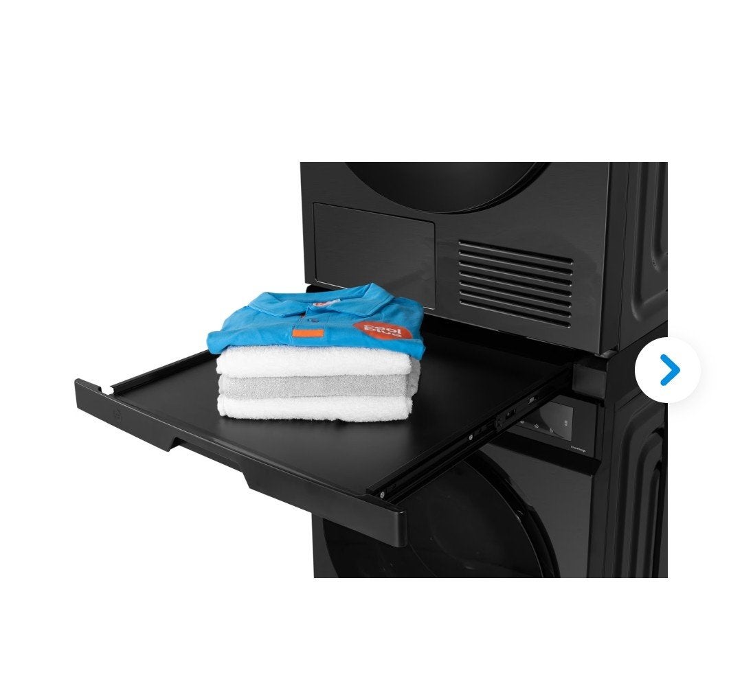 Universele tussenstuk wasmachine droger met uitschuifblad, Ophalen, Zo goed als nieuw