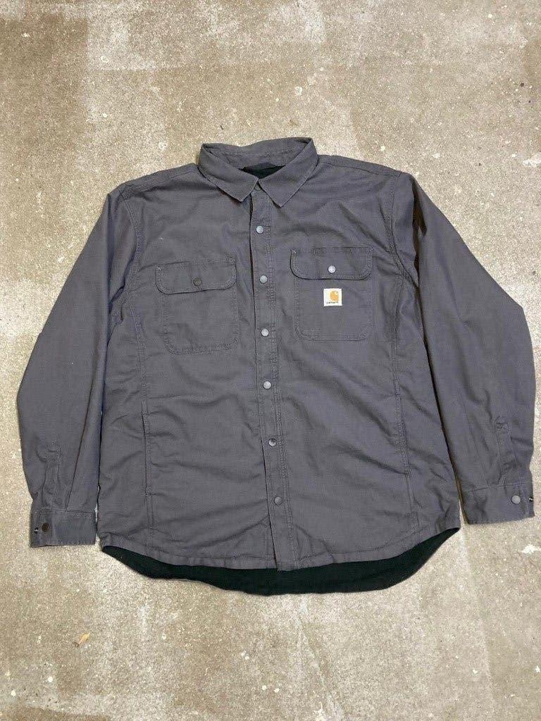 Carhartt Shacket - XL - Loose Fit - Grey - Flannel Inside, Carhartt, Maat 56/58 (XL), Ophalen of Verzenden, Zo goed als nieuw