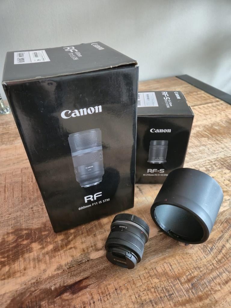 Te koop: Canon RF lenzen – set of los (zo goed als nieuw!), Audio, Tv en Foto, Fotografie | Lenzen en Objectieven, Ophalen, Zo goed als nieuw