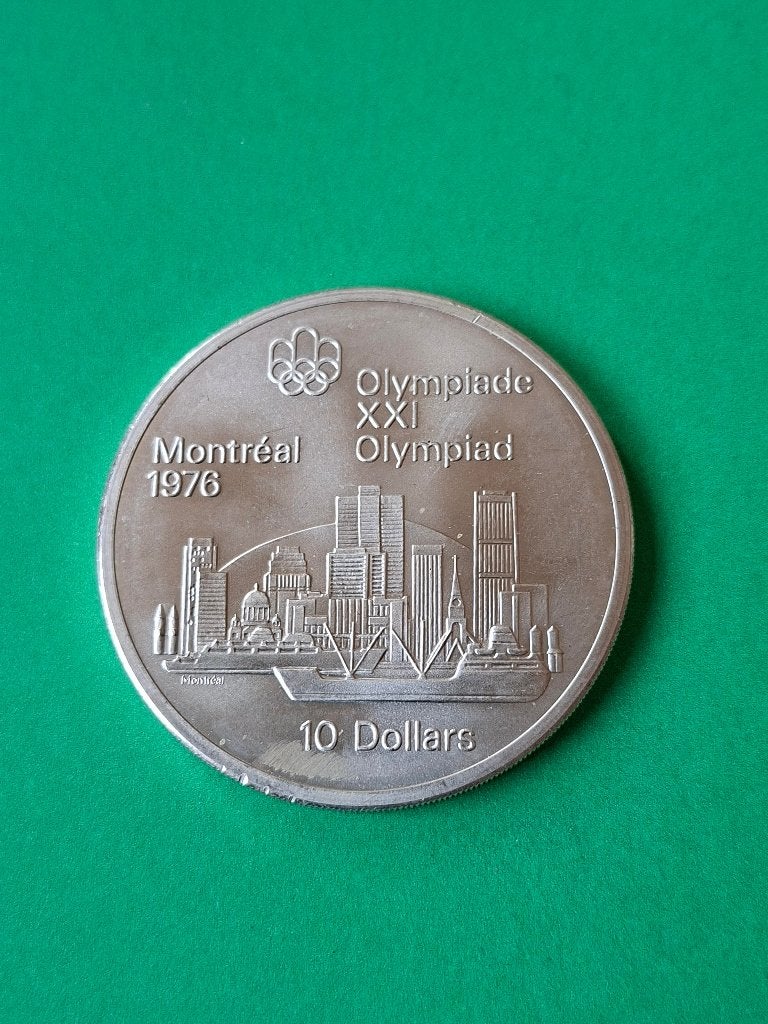 1973 Canada 10 dollars in zilver OS Montréal, Verzenden, Noord-Amerika, Losse munt, Zilver