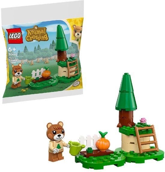 lego animal crossing 30662 maple's pumpkin garden, Overige thema's, Verzenden, Complete set, Aastvej 1, 7190 Billund, Denemarken