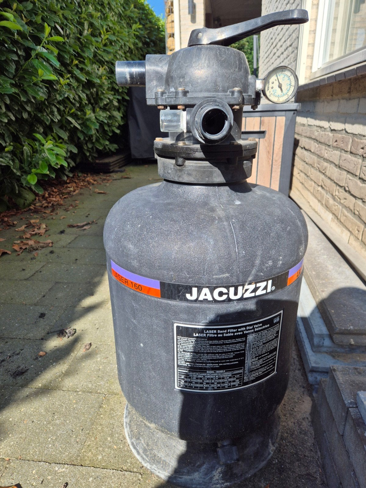 Jacuzzi Laser L160 zandfilter te koop, Ophalen, Gebruikt, Filter