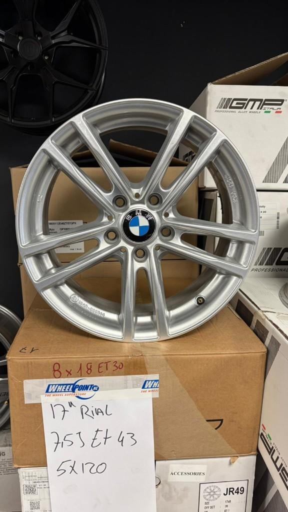 17'' Rial Velgen 5x120 Bmw 1serie 3 serie, Gebruikt, Velg(en), 17 inch, Ophalen of Verzenden