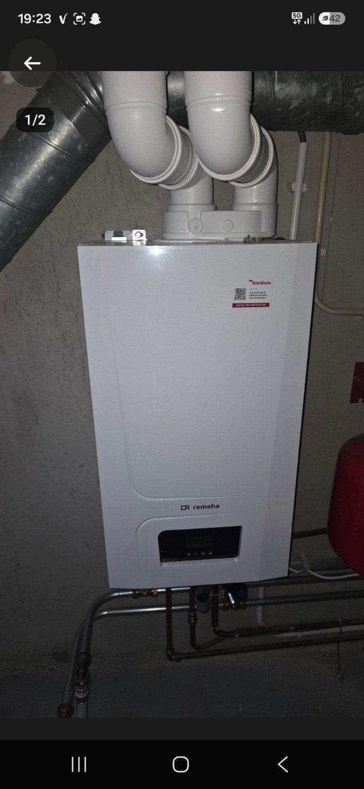 Remeha Avanta Ace 28c CV-ketel uit 2022 - Zo goed als nieuw, Ophalen, Zo goed als nieuw, Cv-ketel of Combi-ketel, Hoog rendement (Hr)