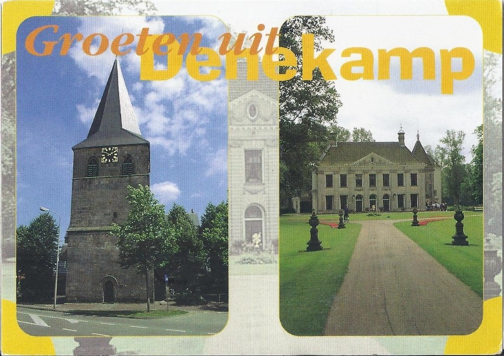 D32 Gelopen Ansichtkaart Denekamp, Ophalen of Verzenden, Voor 1920, Gelopen