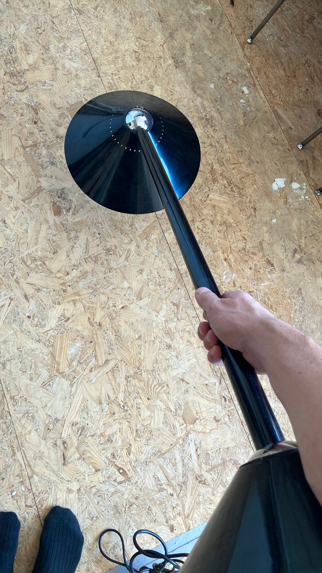 Italiaanse Lumina Flip Hanglamp - Design H. Wiederhold, Ophalen, Gebruikt, Metaal