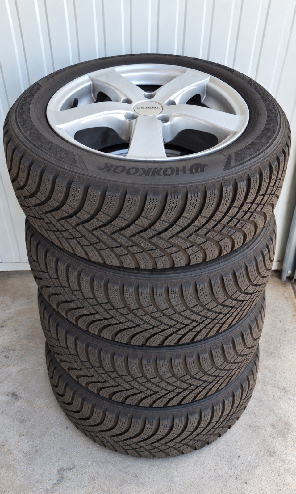 Set velgen met goede winterbanden voor peugeot 308, Auto-onderdelen, Ophalen, 16 inch, 205 mm, Winterbanden