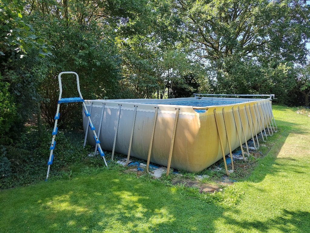 Intex zwembad 3,66 x 7,32 x 1,32, Gebruikt, 300 cm of meer, Rechthoekig, Ophalen