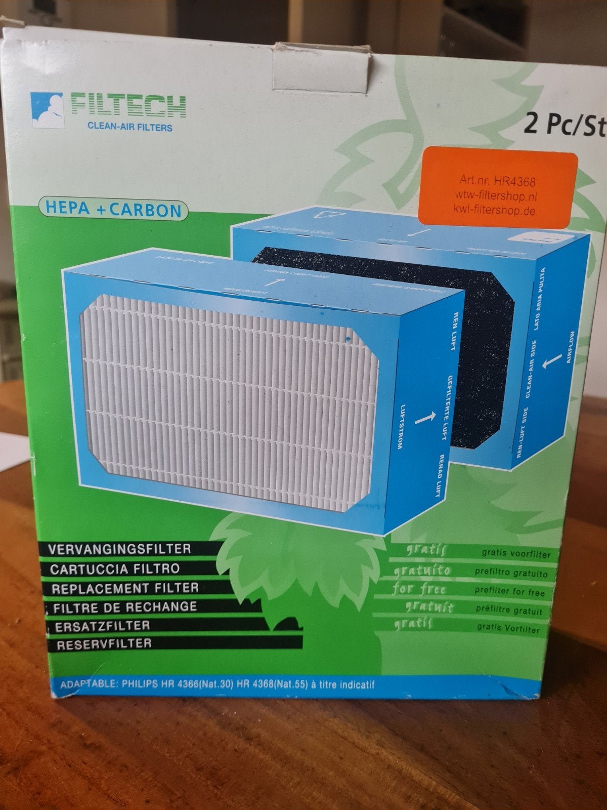 luchtfilter hepa +carbon Philips hr 4368 hr4366, Ophalen of Verzenden, Nieuw, Luchtbehandeling-accessoire
