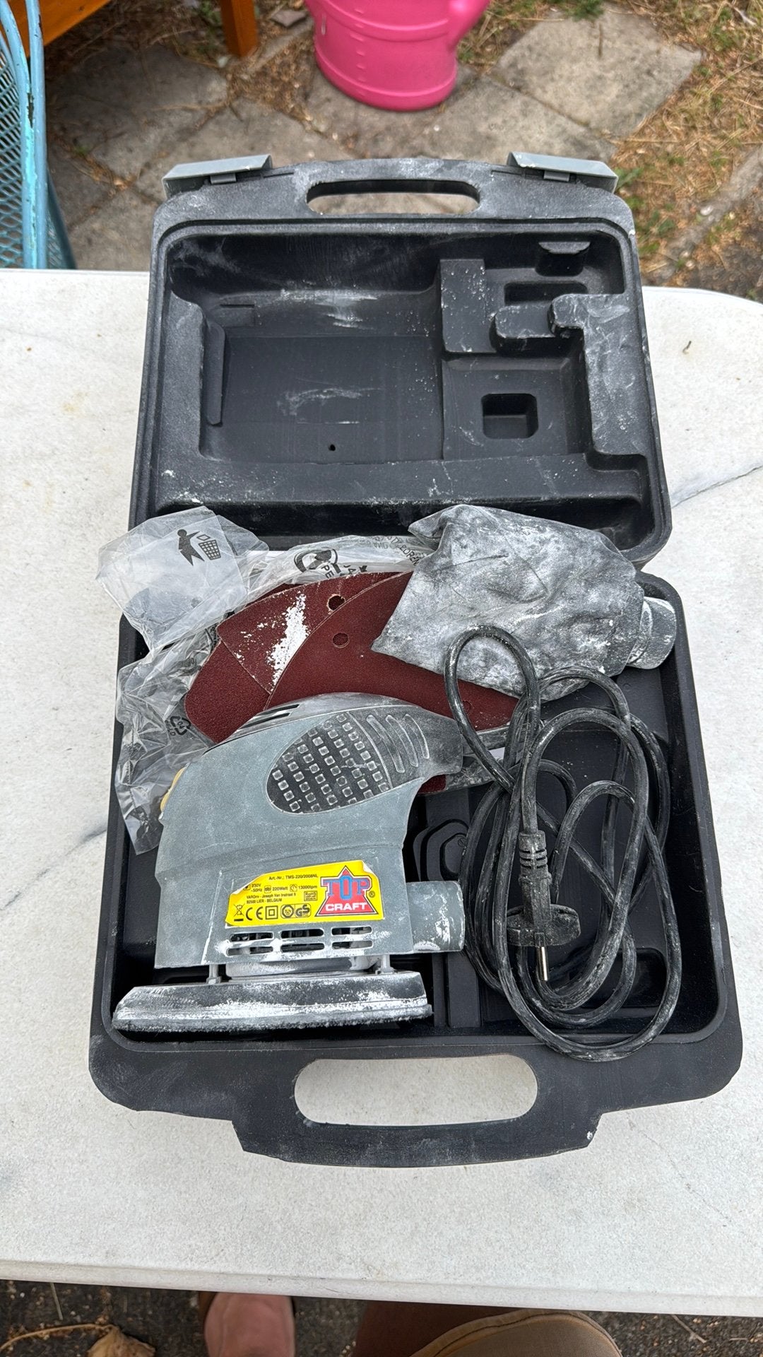 Topcraft schuurmachine, Ophalen of Verzenden, Gebruikt, Minder dan 600 watt, Vlakschuurmachine