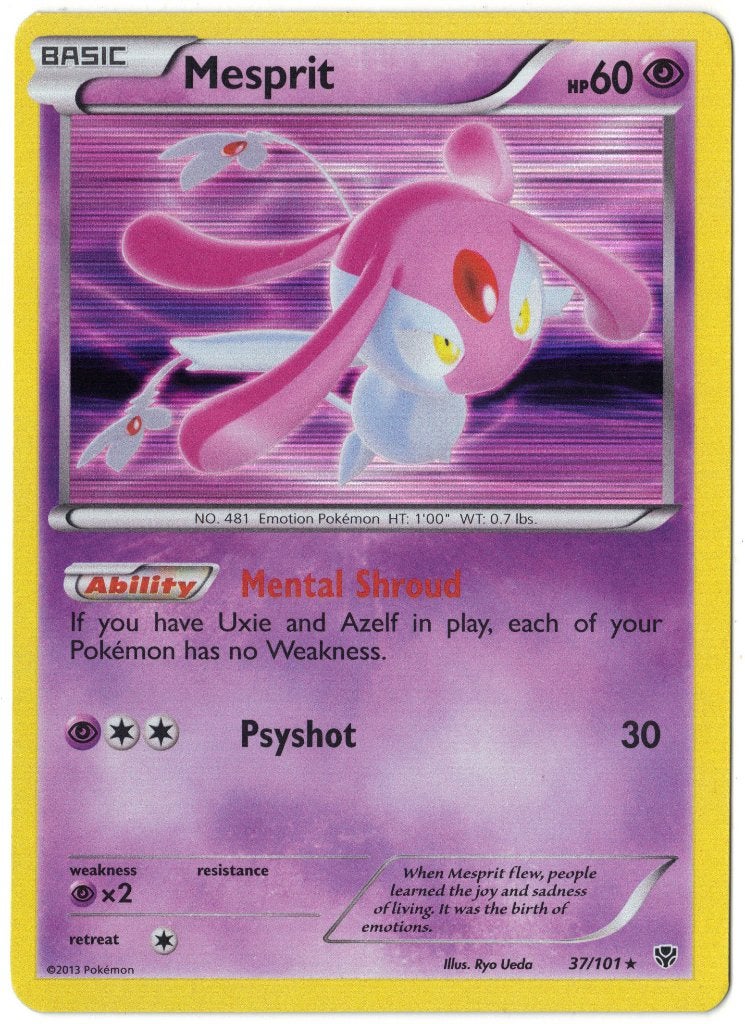 Plasma Blast,  Mesprit [holo] 37/101, Verzenden, Nieuw, Losse kaart