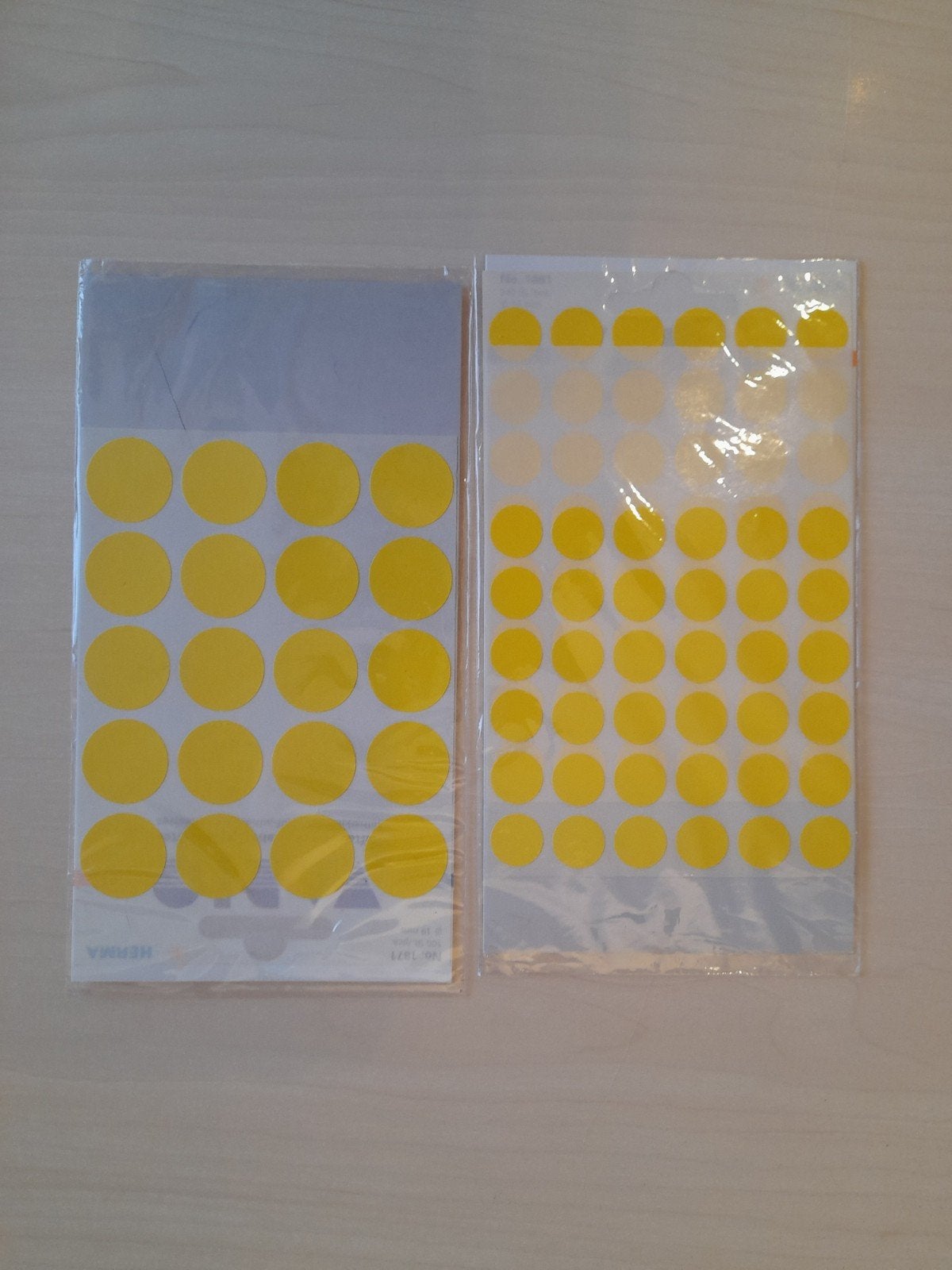 Herma Vario etiketten, Abstract, Geel, Nieuw, Papier of Karton