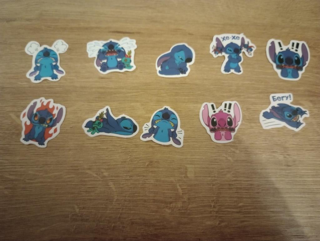 10 verschillende Stitch stickers, Ophalen of Verzenden, Nieuw, Meerdere stickers