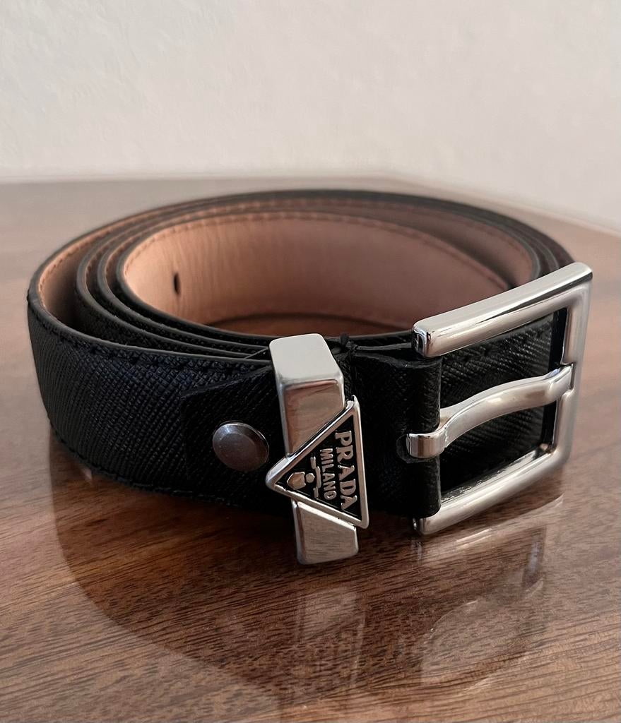 Prada riem!, Zwart, Nieuw, Ophalen of Verzenden, 115 cm of meer