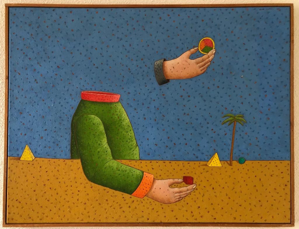 Schilderij van Dirk Bakker, Zonder Titel, Antiek en Kunst, Ophalen