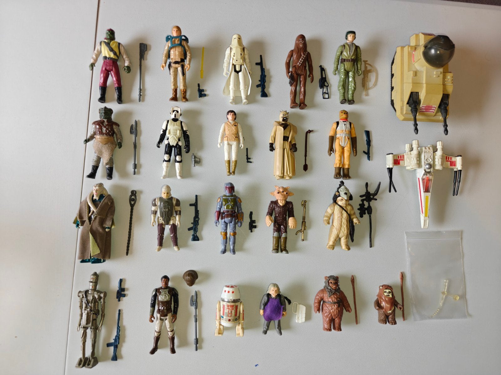 Star Wars vintage complete figuren verzameling, Ophalen of Verzenden, Gebruikt, Actiefiguurtje