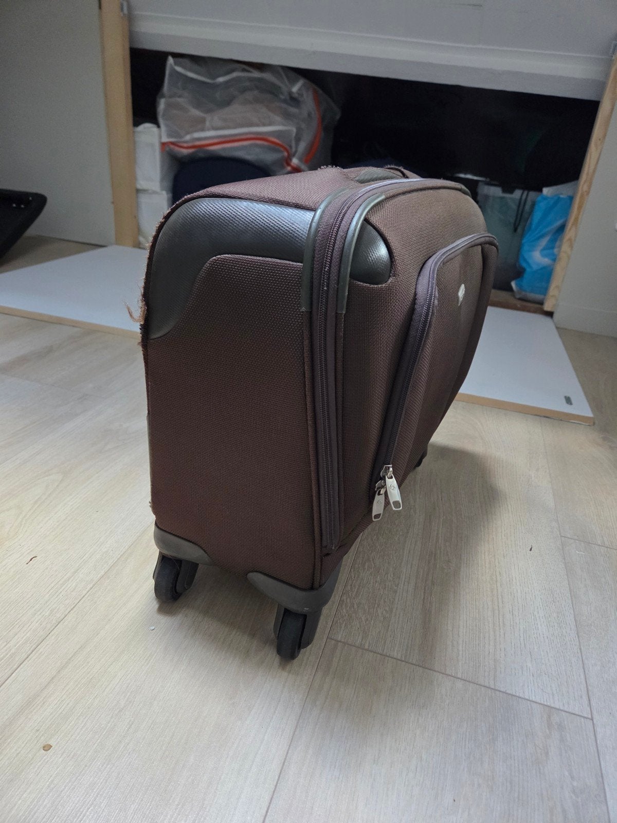 Reis/werkkoffer Samsonite, Ophalen of Verzenden, Hard kunststof, Uitschuifbare handgreep