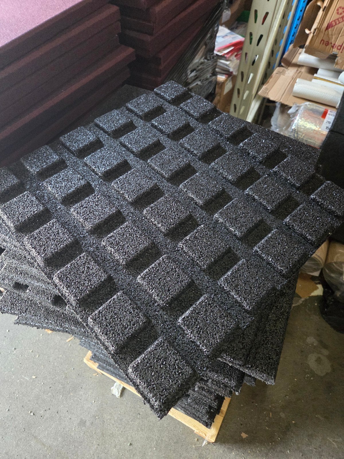 40 Granuflex rubber tegels zwart 50x50x2.5cm (10 m2), Ophalen of Verzenden